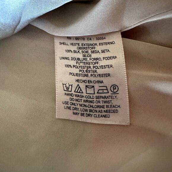 Anthropologie Meadow Rue Silk Tunic Dress in Blue and Red Boho pattern- Size M - Picture 6 of 7